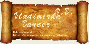 Vladimirka Dancer vizit kartica
